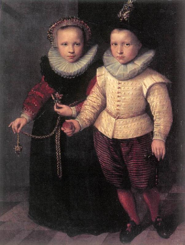 KETEL, Cornelis Double Portrait of a Brother and Sister sg oil painting image